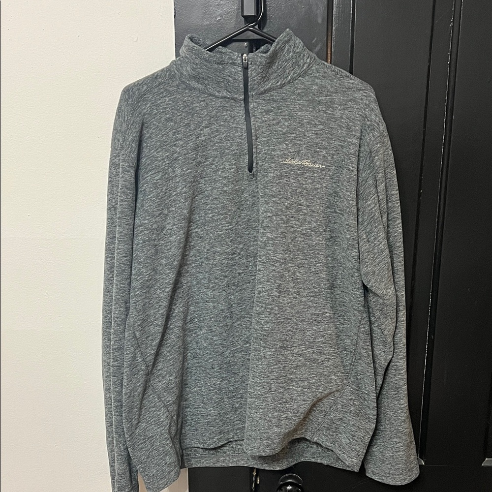 Eddie Bauer Charcoal Zip-Up Men's Sweater